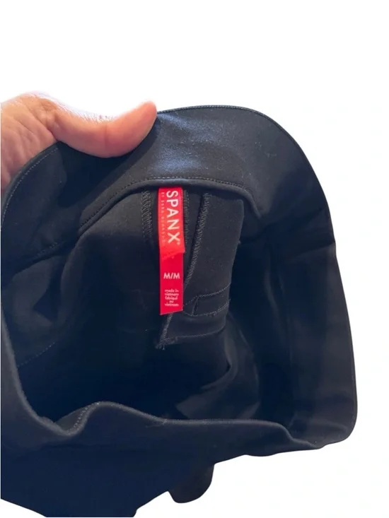 Spanx Pants Womens Medium Black The Perfect Pant Ankle Backseam Skinny 20251R - Picture 5 of 9